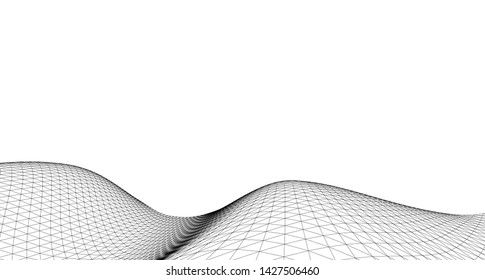 
waves abstract graphics 3d illustration