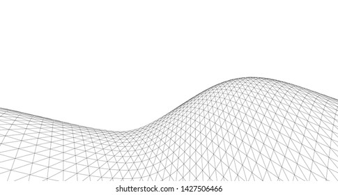 
waves abstract graphics 3d illustration