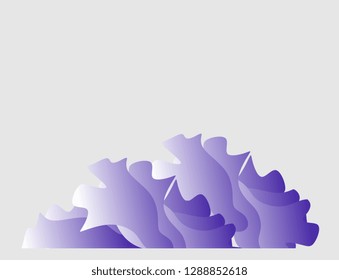 Waves abstract logotype on light grey background.