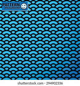 Waves abstract pattern