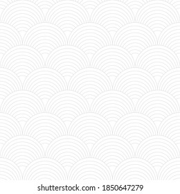 Waves abstract seamless geometric line pattern in oriental style. Vector geometry traditional retro background