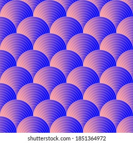 Waves abstract seamless geometric line pattern in oriental style. Vector geometry traditional retro background