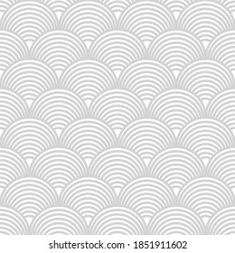Waves abstract seamless geometric line pattern in oriental style. Vector geometry traditional retro background