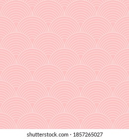 Waves abstract seamless geometric line pattern in oriental style. Vector geometry traditional retro background