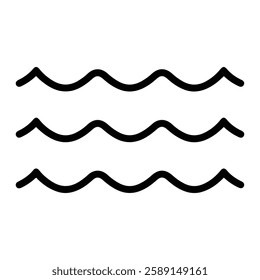 Waves Adapting to Change Icon Showing Flexibility, Innovation, and Personal Growth