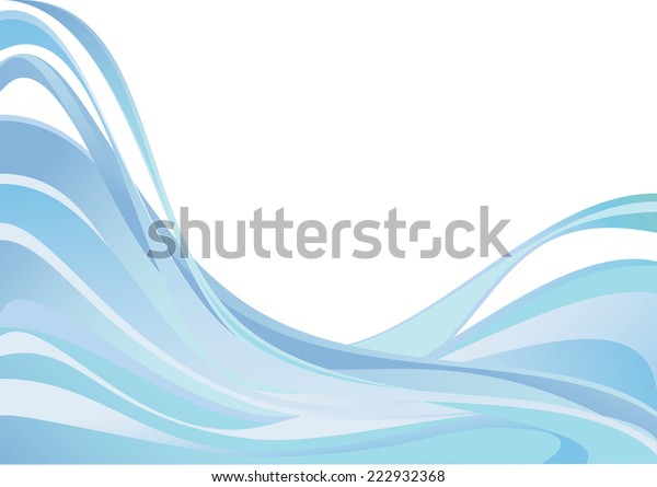 Waves Adobe Illustrator 10 Compatible File Stock Vector Royalty Free 222932368