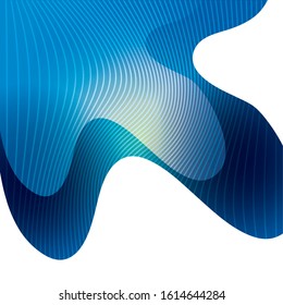 waves background, geometric figures on white background vector illustration design