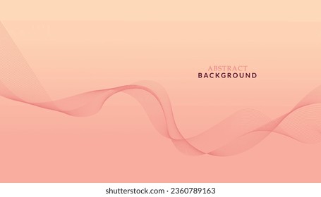 Waves background template. Wave elements for your design Pink background. Vector illustration of pink lines.