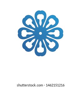 Waves beach logo and blue symbols template icons app
