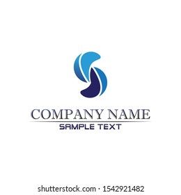 Waves beach logo blue and symbols template icons app