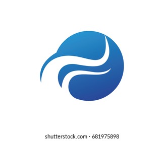 Waves beach logo and symbols
