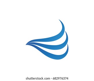 Waves beach logo and symbols
