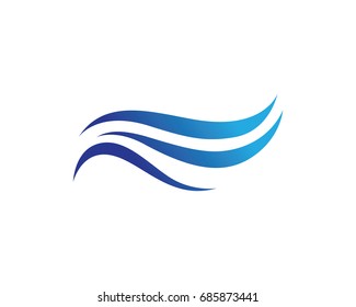 Waves beach logo and symbols
