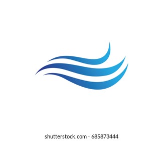 Waves beach logo and symbols
