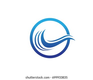 Waves beach logo and symbols
