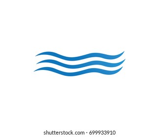 Waves beach logo and symbols
