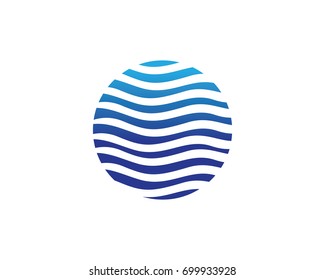 Waves beach logo and symbols
