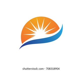 Waves beach logo and symbols
