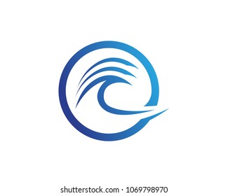 Waves beach logo and symbols template icons app
