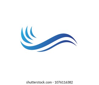 Waves beach logo and symbols template icons app
