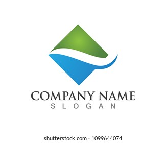 Waves beach logo and symbols template icons

