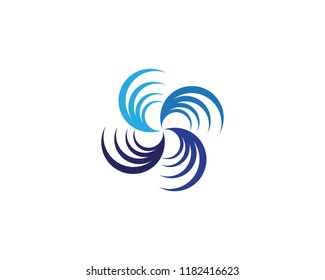 Waves beach logo and symbols template icons app