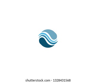 Waves beach logo and symbols template icons app