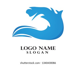 Waves beach logo and symbols template icons app