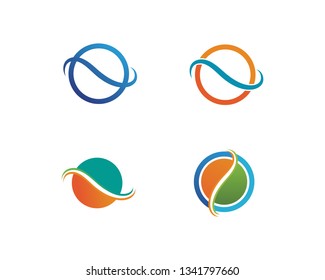 Waves beach logo and symbols template icons app