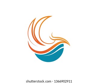 Waves beach logo and symbols template icons app