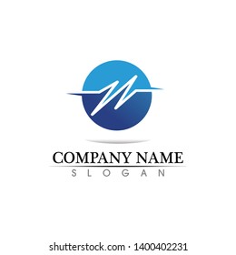 Waves beach logo and symbols template icons app
