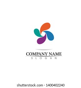 Waves beach logo and symbols template icons app
