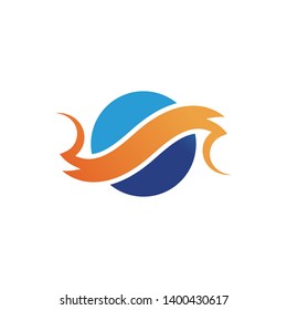 Waves beach logo and symbols template icons app
