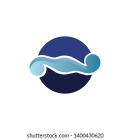 Waves beach logo and symbols template icons app
