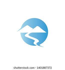Waves beach logo and symbols template icons app
