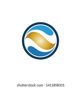 Waves beach logo and symbols template icons app
