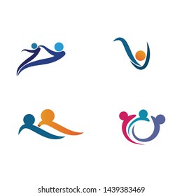 Waves beach logo and symbols template icons app
