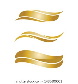 Waves beach logo and symbols template icons app
