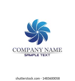 Waves beach logo and symbols template icons app
