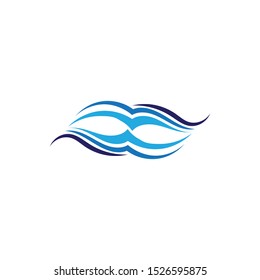 Waves beach logo and symbols template icons app