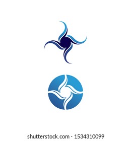 Waves beach logo and symbols template icons app