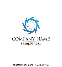 Waves beach logo and symbols template icons app