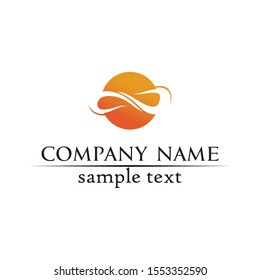 Waves beach logo and symbols template icons app
