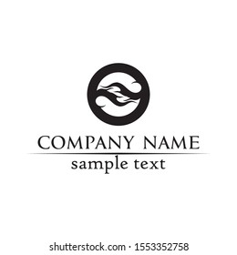 Waves beach logo and symbols template icons app
