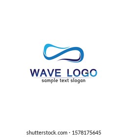 Waves beach logo and symbols template icons app
