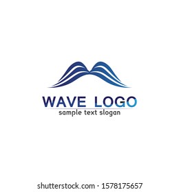 Waves beach logo and symbols template icons app
