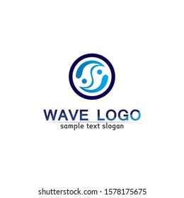 Waves beach logo and symbols template icons app
