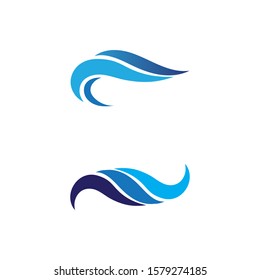 Waves beach logo and symbols template icons app
