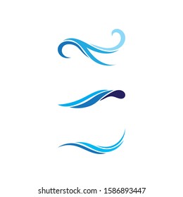 Waves beach logo and symbols template icons app