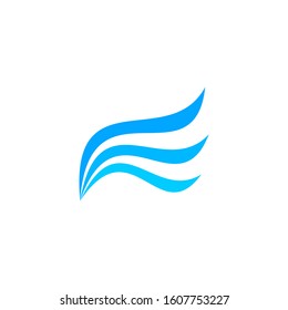 Waves beach logo and symbols template icons app. Vector illustration. EPS 10